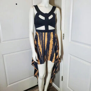 NWT Urban Outfitters Reverse Cut-Out Hi-Lo Skirt Dress Size Small